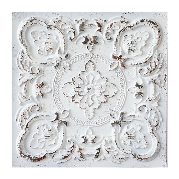 Suspended ceiling tile 3d embossed wall panels for light luxury restaurant PL30 Distress crack white black 10Pcs/pack