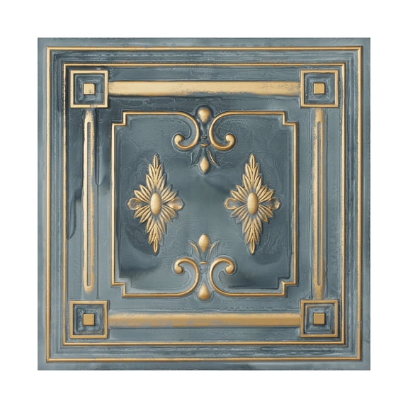 Suspended ceiling tile Decorative 3D panels for light luxury restaurant PL63 Smoked gold 10Pcs/pack