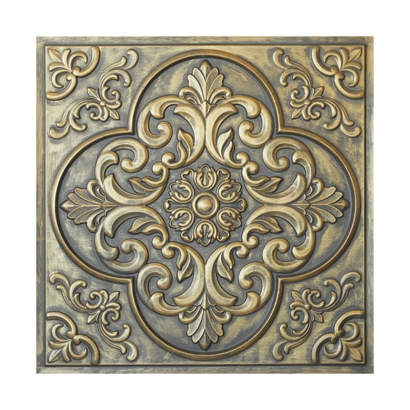 Suspended ceiling tile Emboss interior wall panel for Restaurant PL88 Ancient gold 10Pcs/pack