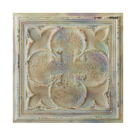 Suspended ceiling tile Emboss interior wall panel for literary book bars PL35 Distress crack multicolor white 10Pcs/pack