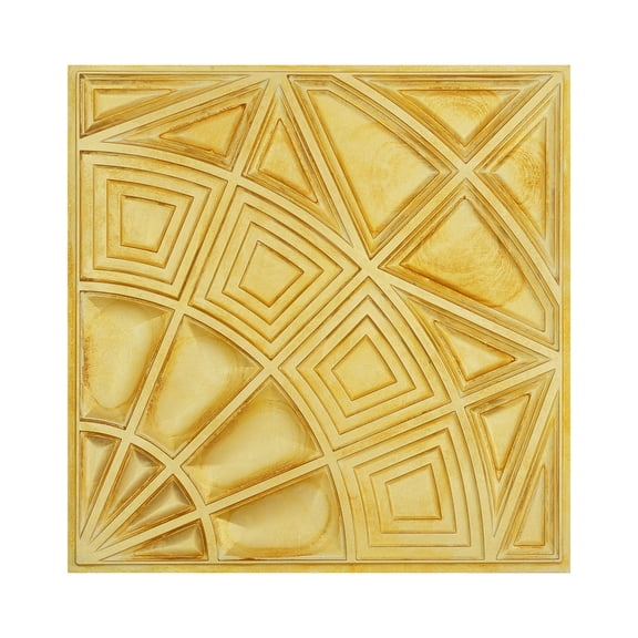 Suspended ceiling tile Embossed wall panels for living room PL86 Golden 10Pcs/pack