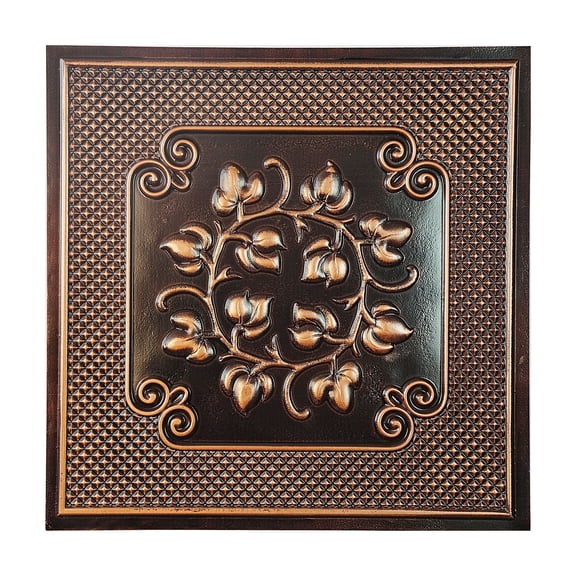 Suspended ceiling tile interior decorative panel for Apartment PL66 Traditional copper 10Pcs/pack