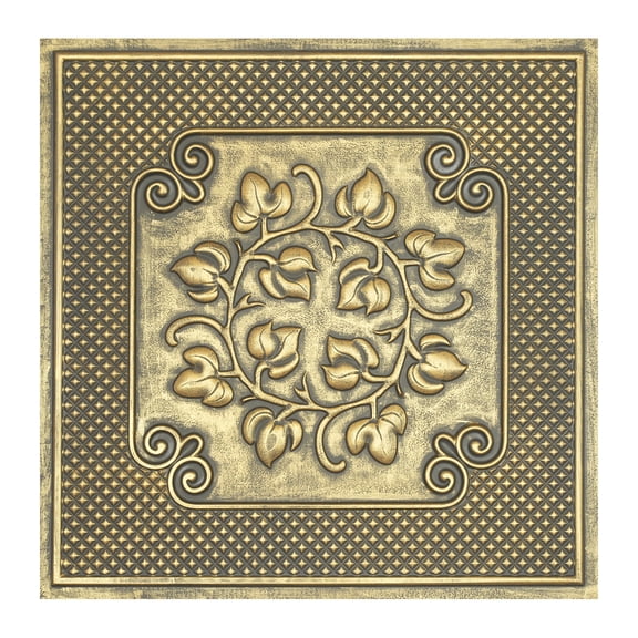 Suspended ceiling tile interior decorative panel for Cafes and Bars PL66 Ancient gold 10Pcs/pack