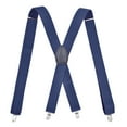 thumbnail image 1 of Suspender Braces Classic Elastic Mens Dress Suspenders w/Adjustable Straps - Luxury Clip On Suspenders for Men Regular (Navy), 1 of 2