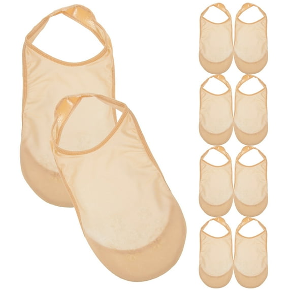 Suspender Invisible Socks Womans Heeled Boots for Women Women's 5 Pairs Shallow Mouth Nylon High Heels