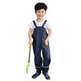 thumbnail image 1 of Suspender Rain Pants Toddler Kids Mud Proof Rain Trousers Toddler Waterproof Boys Girls Pants Outdoor Kids Mud Double Playsuit Overall 1-3 Years, 1 of 5