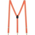 thumbnail image 1 of Suspender Store 1 Inch Wide Clip Suspenders Y-Back - CORAL 42" for 5'0" to 5'9" tall, 1 of 4