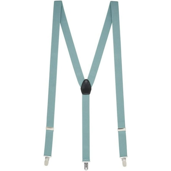 Suspender Store 1 Inch Wide Clip Suspenders Y-Back - SEAFOAM 42" for 5'0" to 5'9" tall