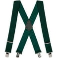 thumbnail image 1 of Suspender Store 2 Inch Wide Construction Clip Suspenders - GREEN 48" for 5'9" to 6'2" tall, 1 of 4