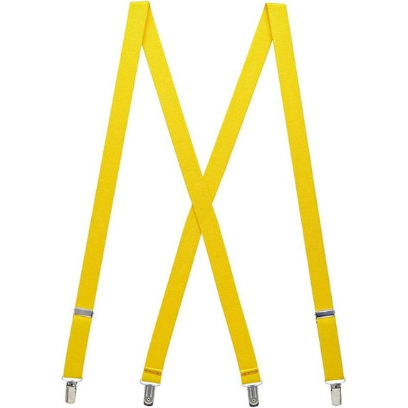 Suspender Store Children's Solid Color Suspenders - 1-Inch Wide Elastic - Sewn X-Back - Clip - Many Colors & 3 Sizes