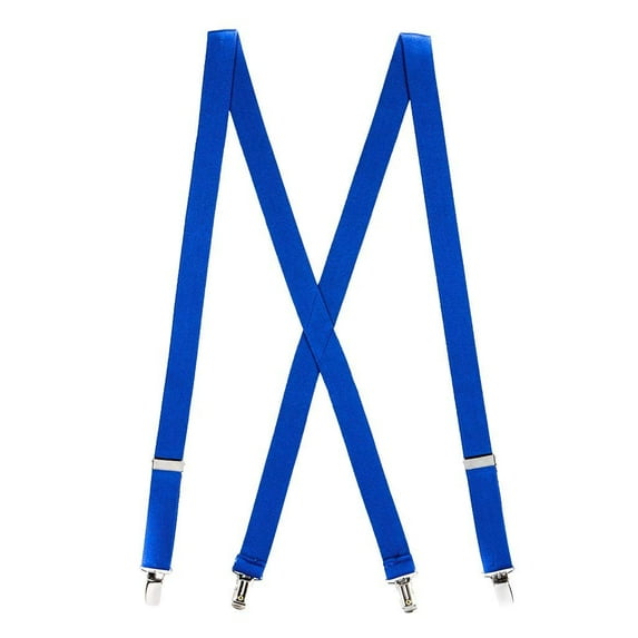 Suspender Store Children's Solid Color Suspenders - 1-Inch Wide Elastic - Sewn X-Back - Clip - Many Colors & 3 Sizes