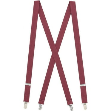 Suspender Store Children's Solid Color Suspenders - 1-Inch Wide Elastic - Sewn X-Back - Clip - Many Colors & 3 Sizes