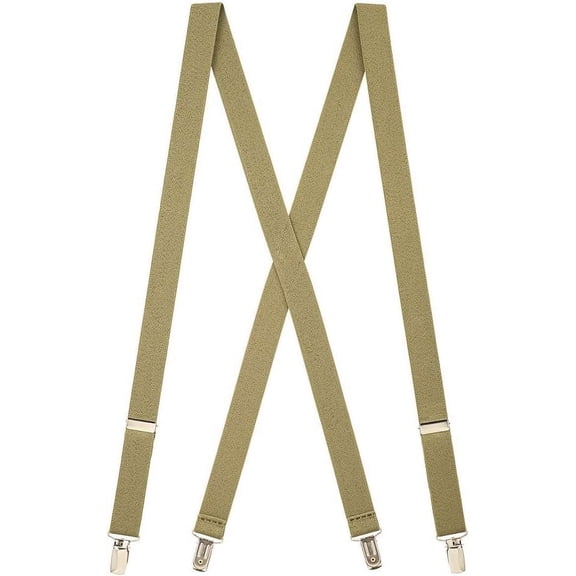 Suspender Store Children's Solid Color Suspenders - 1-Inch Wide Elastic - Sewn X-Back - Clip - Many Colors & 3 Sizes