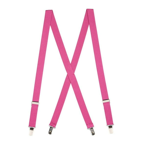 Suspender Store Children's Solid Color Suspenders - 1-Inch Wide Elastic - Sewn X-Back - Clip - Many Colors & 3 Sizes