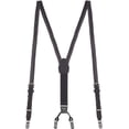 thumbnail image 1 of Suspender Store Herringbone Braided Leather Suspenders - 3/4-Inch Wide - Clip - 2 Colors & 3 Sizes, 1 of 4
