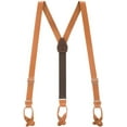 thumbnail image 1 of Suspender Store Plain Leather Suspenders - 1-Inch Wide Straps - Button - 3 Colors & 3 Sizes, 1 of 4