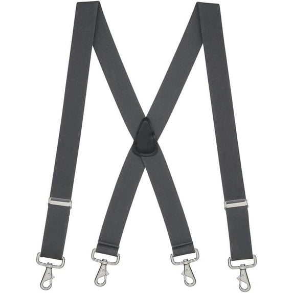 Suspender Store Solid Color Suspenders - 1.5-Inch Wide - X-Back - Trigger Snap - 9 Color & 4 Sizes Including Big & Tall