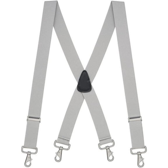 Suspender Store Solid Color Suspenders - 1.5-Inch Wide - X-Back - Trigger Snap - 9 Color & 4 Sizes Including Big & Tall