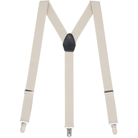 Suspender Store Solid Color Y-Back Suspenders - 1-Inch Wide Elastic - Clip - 3 Sizes & Assortment of Fresh Colors!