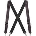 thumbnail image 1 of Suspender Store Stripes, Checks & Polka Dots Suspenders - 1.5-Inch Wide Elastic - Clip - 9 Patterns & 4 Sizes, 1 of 4