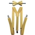 thumbnail image 1 of Suspender With Matching Bow Tie Set | Elastic, Adjustable, Y-Back| for Men and Women, 1 of 8