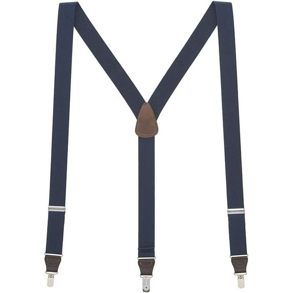 SuspenderStore 1.25-Inch Elastic Y-Back Suspenders - Small Pin Clip - Many Colors & 3 Sizes