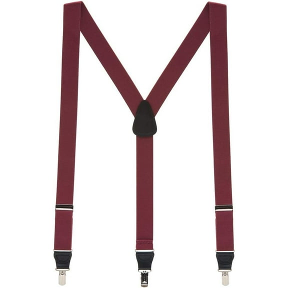 SuspenderStore 1.25-Inch Elastic Y-Back Suspenders - Small Pin Clip - Many Colors & 3 Sizes