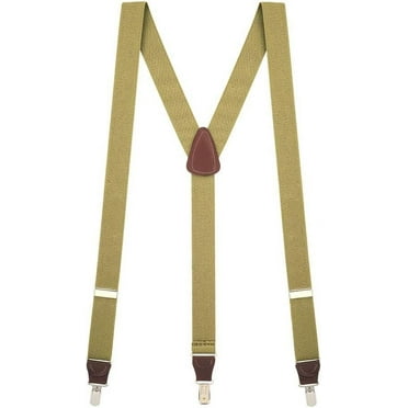 SuspenderStore 1.25-Inch Elastic Y-Back Suspenders - Small Pin Clip - Many Colors & 3 Sizes