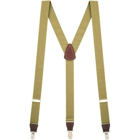 Suspender Store Solid Color Suspenders - 1.25-Inch Wide - Y-Back - Small Pin Clip - 10 Colors & 3 Sizes