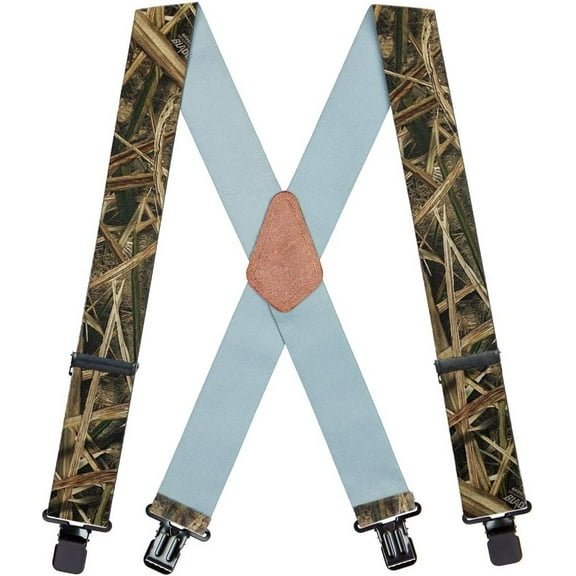 SuspenderStore Camo Suspenders - 2-Inch Wide Elastic - Clip - 6 Patterns & 3 Sizes