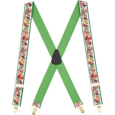 Suspender Store Novelty Christmas Presents Suspenders - 1.5 Inch Wide Elastic - Clip - 3 Sizes