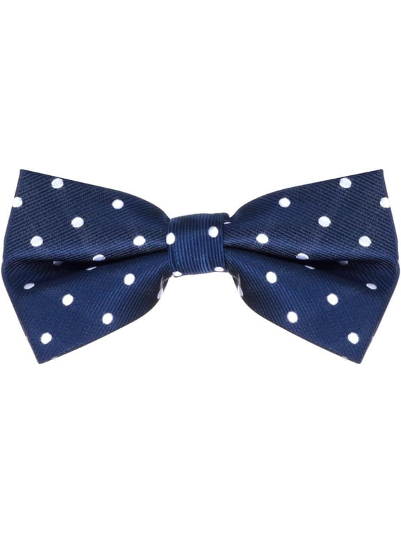 Classic Polka Dots Adult Bow Ties - Microfiber Twill - 5 Colors