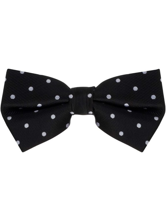 Classic Polka Dots Adult Bow Ties - Microfiber Twill - 5 Colors