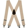 thumbnail image 1 of Suspender Store 2 Inch Wide Clip Suspenders - TAN 48" for 5'9" to 6'2" tall, 1 of 4