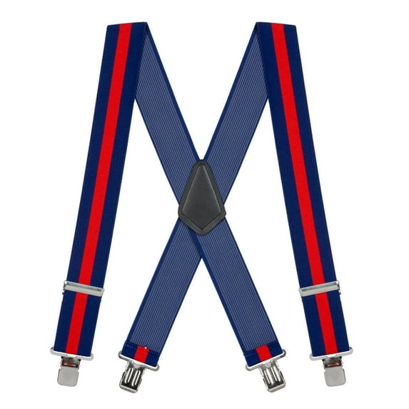SuspenderStore Classic Solid Color Suspenders - 2-Inch Wide Elastic - Gator Clip - 15 Colors & 4 Sizes