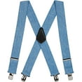 thumbnail image 1 of Suspender Store Denim Suspenders - 2 Inch Wide Clip 54" for 6'1" to 6'5" tall, 1 of 4