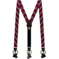 thumbnail image 1 of SuspenderStore Dressy Multi-Stripe Suspenders - Convertible End Button & Clip - 5 Colors, 1 of 4