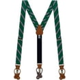 thumbnail image 1 of SuspenderStore Dressy Multi-Stripe Suspenders - Convertible End Button & Clip - 5 Colors, 1 of 4