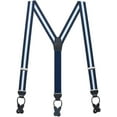 thumbnail image 1 of SuspenderStore Dressy Striped Grosgrain Suspenders- 1.38-Inch Wide - Button - 9 Colors & 2 Sizes, 1 of 4