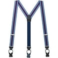 thumbnail image 1 of SuspenderStore Dressy Striped Grosgrain Suspenders- 1.38-Inch Wide - Button - 9 Colors & 2 Sizes, 1 of 4