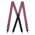 thumbnail image 1 of SuspenderStore Dressy Striped Grosgrain Suspenders- 1.38-Inch Wide - Clip - 9 Colors & 2 Sizes, 1 of 4