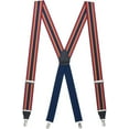 thumbnail image 1 of SuspenderStore Dressy Striped Grosgrain Suspenders- 1.38-Inch Wide - Clip - 9 Colors & 2 Sizes, 1 of 4