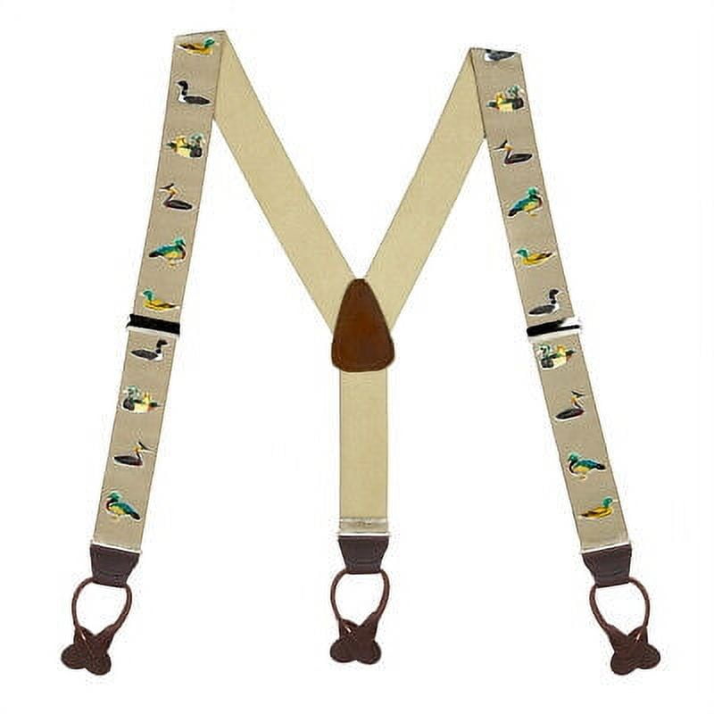 SuspenderStore Duck Suspenders 1.5Inch Wide Elastic BUTTON 3