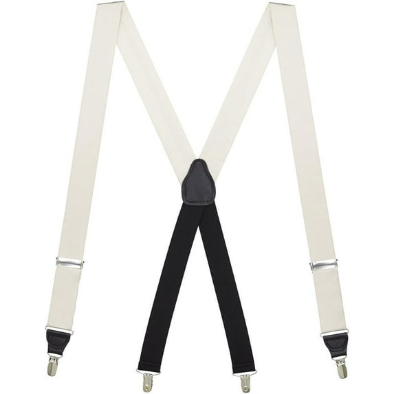 SuspenderStore Elegant Silk Suspenders - 1.38-Inch Wide - Clip - 14 Colors & 2 Sizes