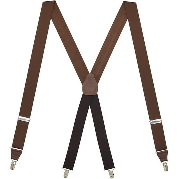 SuspenderStore Elegant Silk Suspenders - 1.38-Inch Wide - Clip - 14 Colors & 2 Sizes