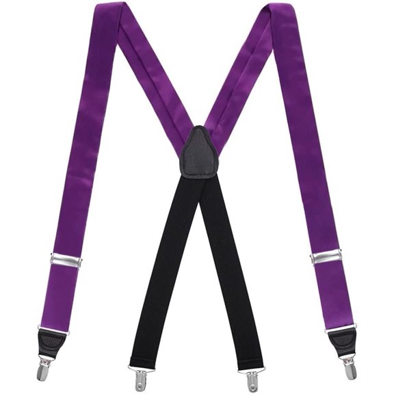 SuspenderStore Elegant Silk Suspenders - 1.38-Inch Wide - Clip - 14 Colors & 2 Sizes