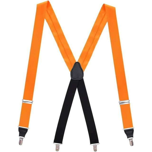 SuspenderStore Elegant Silk Suspenders - 1.38-Inch Wide - Clip - 14 Colors & 2 Sizes