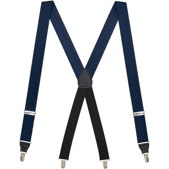 SuspenderStore Elegant Silk Suspenders - 1.38-Inch Wide - Clip - 14 Colors & 2 Sizes