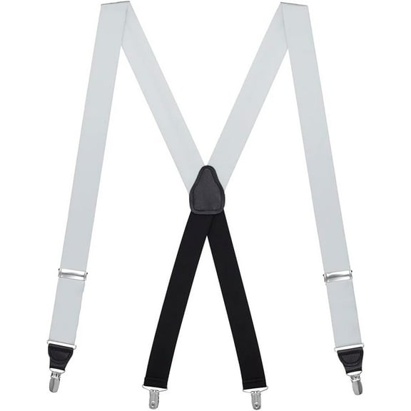 SuspenderStore Elegant Silk Suspenders - 1.38-Inch Wide - Clip - 14 Colors & 2 Sizes