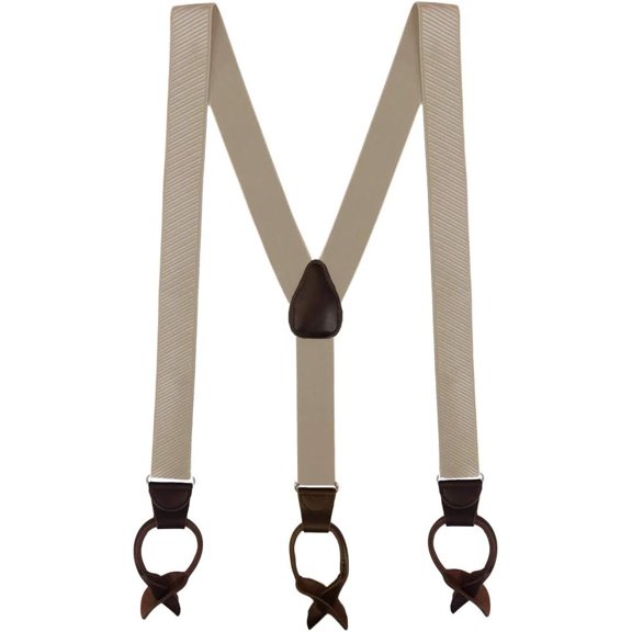 SuspenderStore French Satin Twill Suspenders - Button - 6 Colors & 2 Sizes